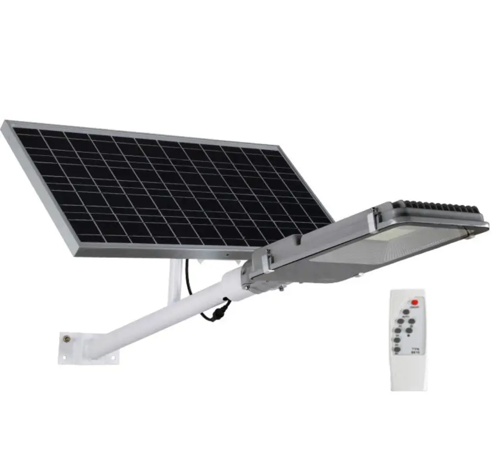 Street pole lights light solar on panels