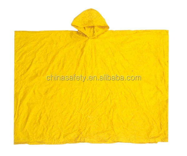 SLF-9048 PVC rainy day riding camp hiking fishing poncho rain coat cape wear clothing with cap hat