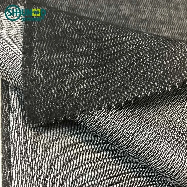 Shrink-Resistant brushed woven tricot knitted fusible interlining