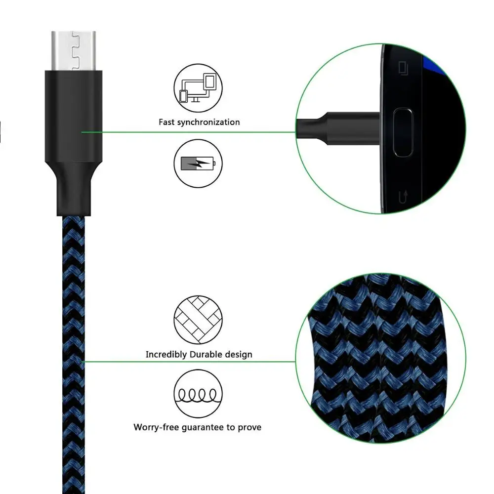 
original 2A 1m 1.5m 2m 3m android micro usb cable charger for samsung v8 s4 s6 s7 s8 cable fast charging 