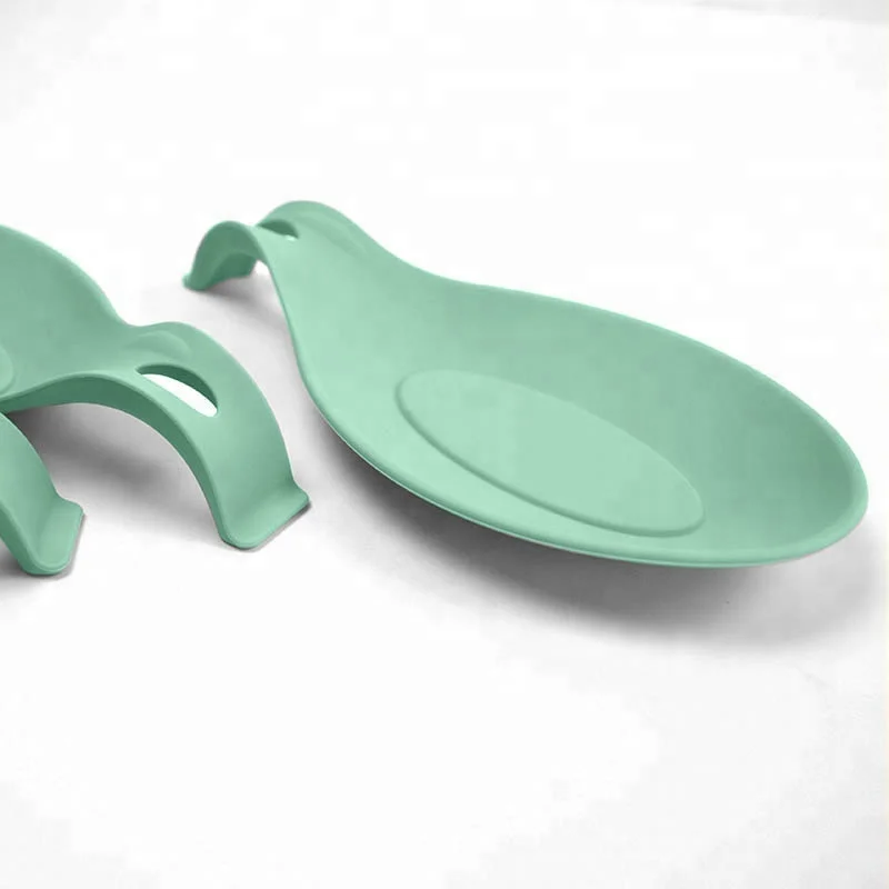 BPA Free Silicone Kitchen Gadgets Spoon Rest Cooking Utensils Tools Silicone Spoon Holder Manufacturer
