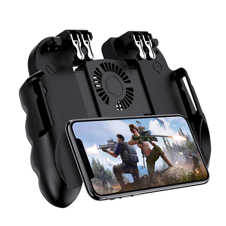 Travelcool Hot H9-2 for Pubg Wireless L1R1 Mobile Game Controller Mobile Gaming Trigger Mobile Phone Game Grip For PUBG