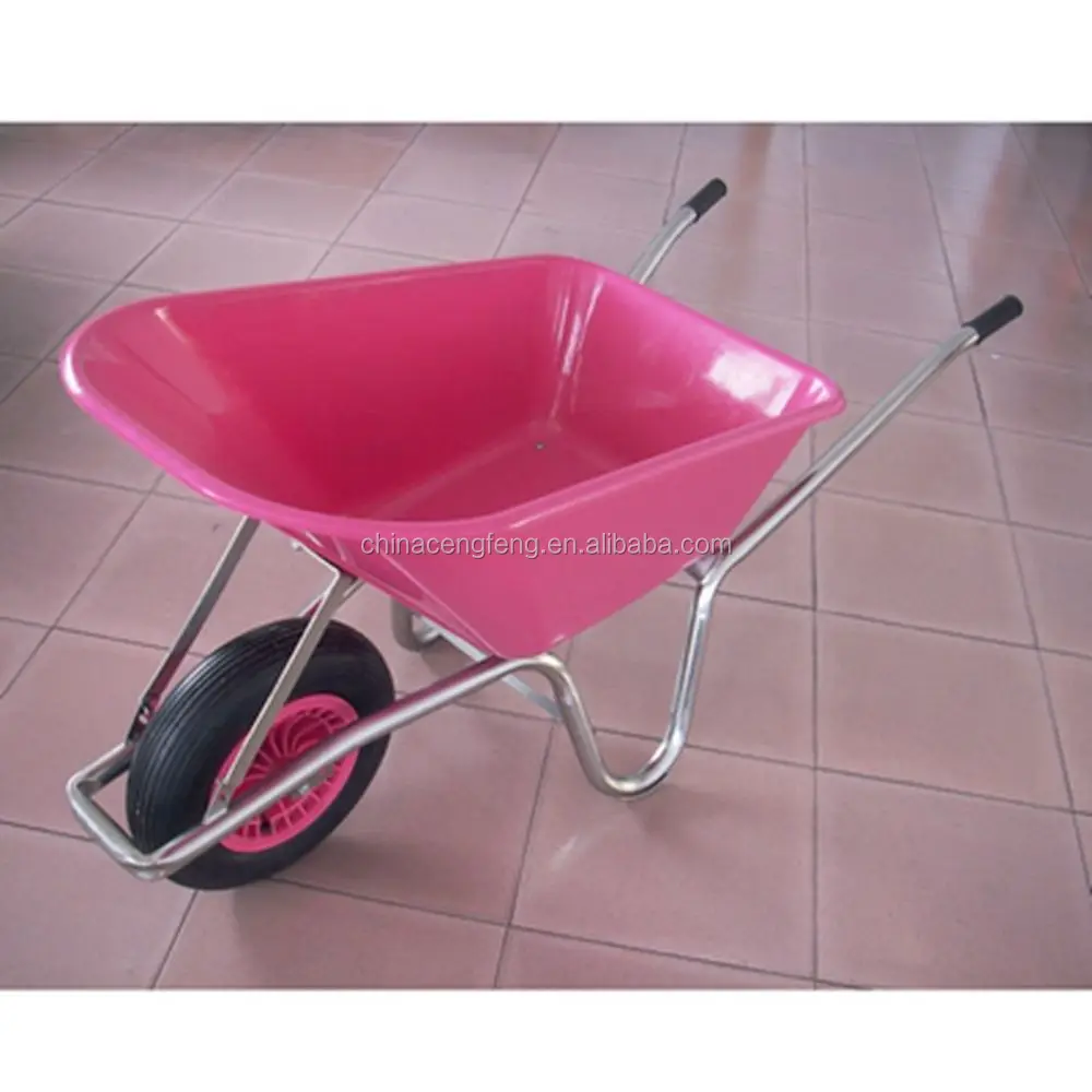 
 Сверхмощный 85L пластиковый лоток садовые тачки wb6414  