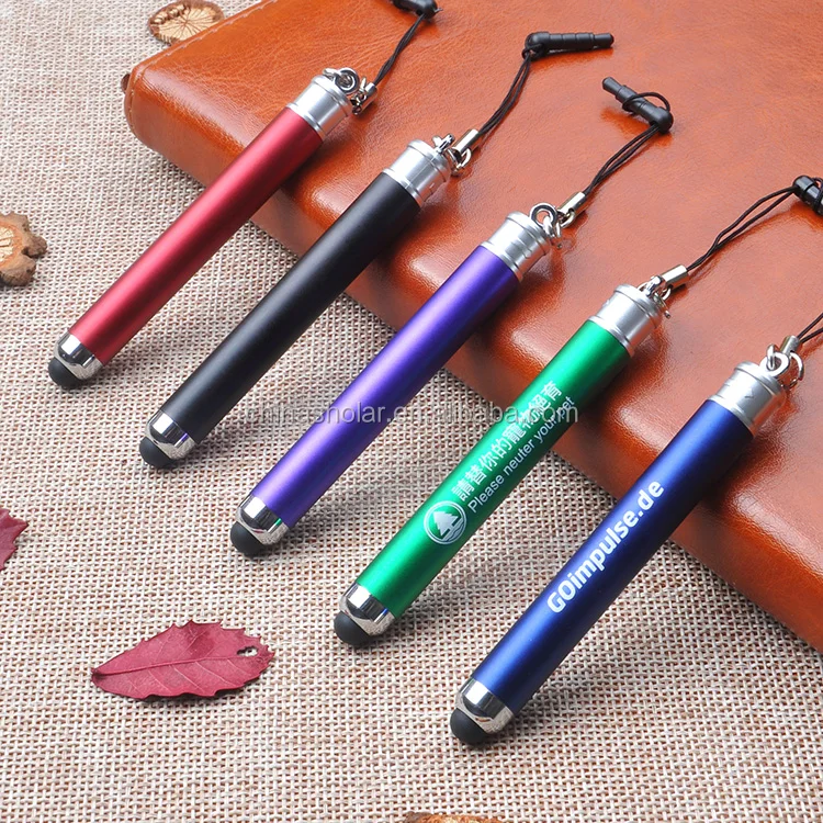Top quality customized touch stylus pen with lanyard for Iphone and Ipad
