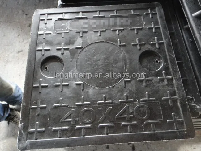 Locked Fiberglass reinforced manhole cover & Round SMC FRP manhole cover & Composite manhole cover with handle