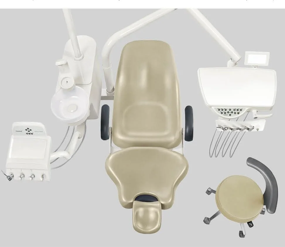 new ST-D520 Down Mounted portable Dental Chair Unit foshan Suntem  with led light