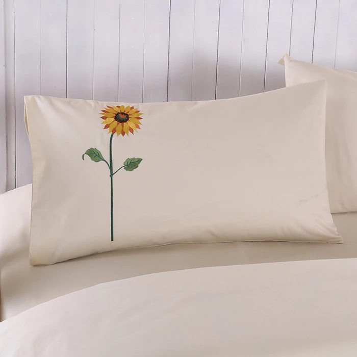 Zhejiang MH Hot sale 100% cotton fabric 4 pieces Handmade embroidery bed cover