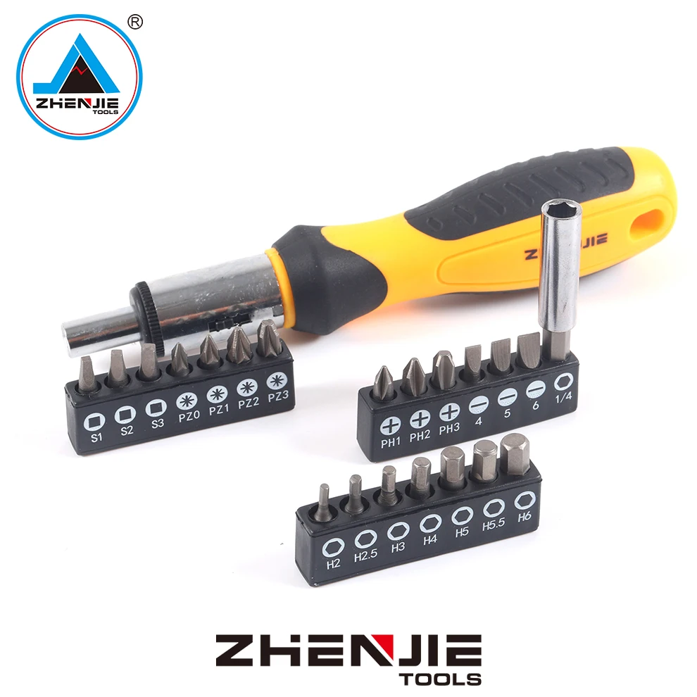 Best quality most popular spiral ratchet screwdriver with sockets and bits