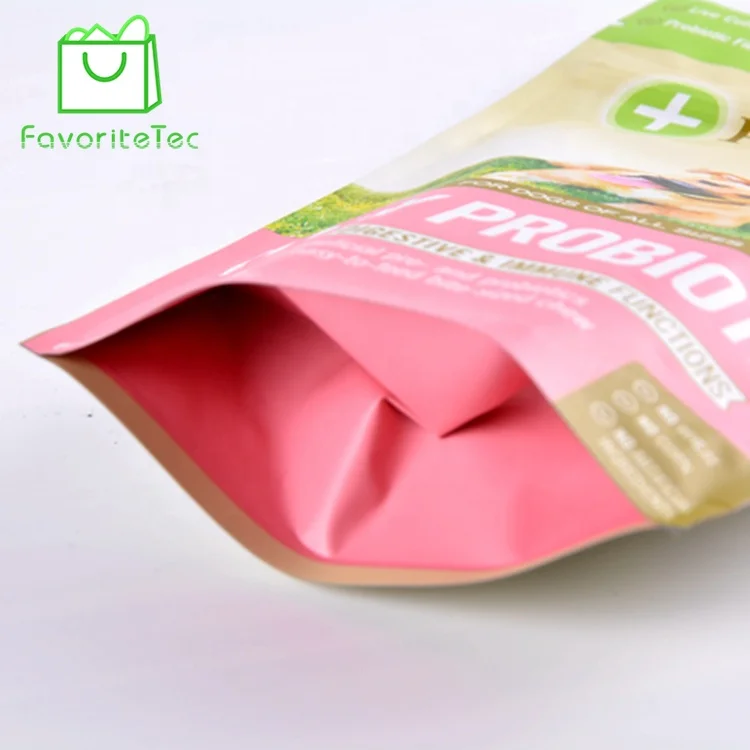 Custom Tear notch Retort Pouch Pet Food Packaging Bag