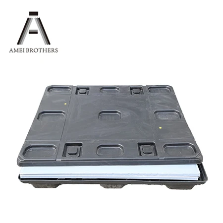 Custom Logistics Waterproof Collapsible Recycled Plastic Pallet Box/Plastic Hard Box