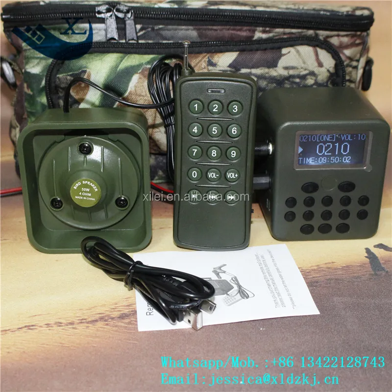 Bird Caller Outdoor Hunting Decoy Remote Controller 50W Loud Speaker Device Chinese Merchandise With 210 Bird Sounds