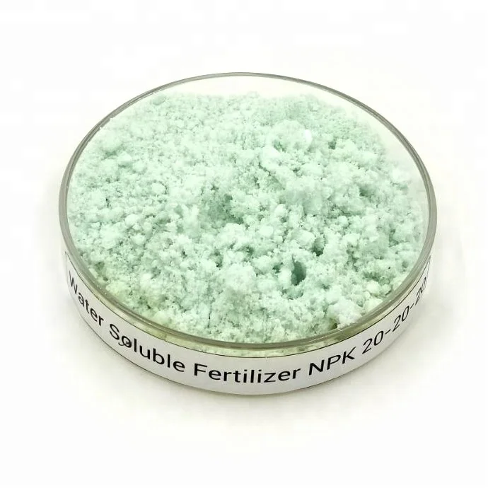 NPK 20-20-20 white powder 100% water soluble fertilizer