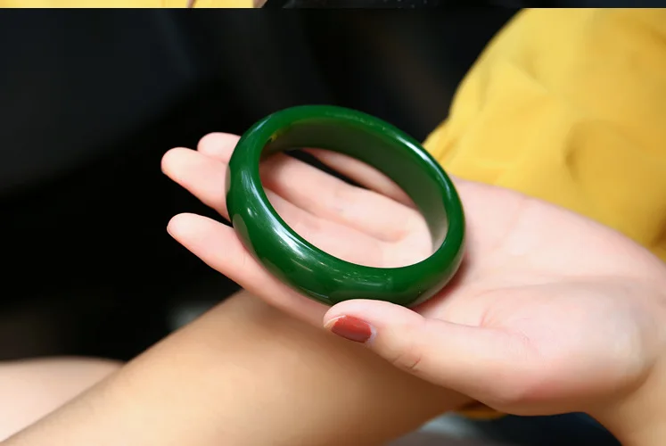 YQ88 Nephrite natural stone jade bracelet and natural jade bangle