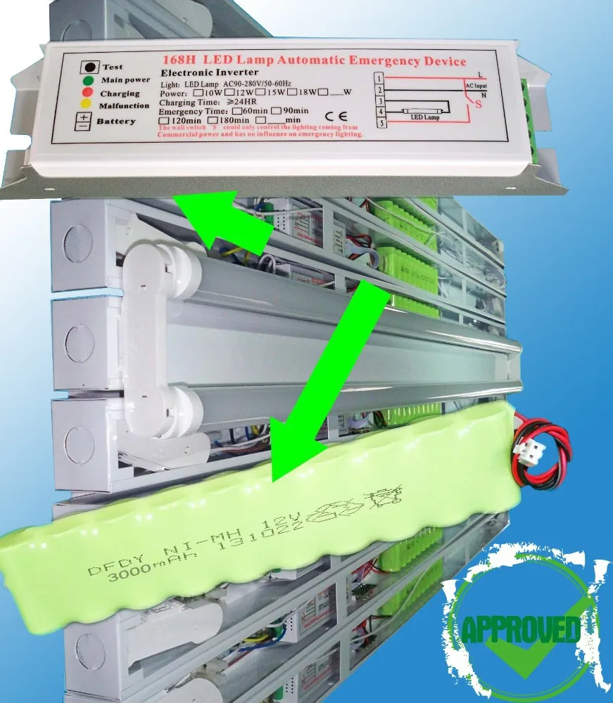 LED tube emergency module, T8 tube emergency holder, 2ft,4ft,5ft with 3 years warranty