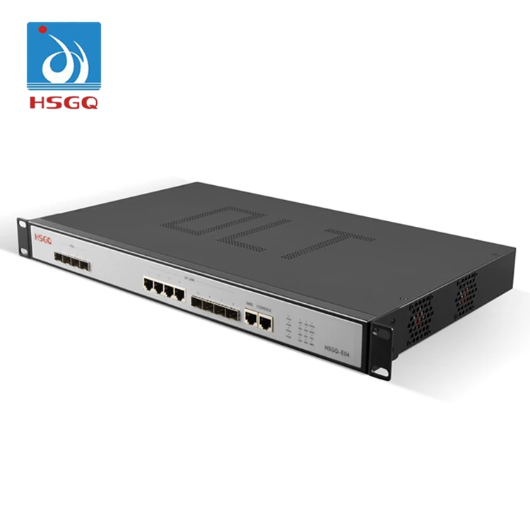 В HSGQ-E04 4 порта EPON OLT поддерживает 256 ONUs весом менее 1:64 сплиттер соотношение