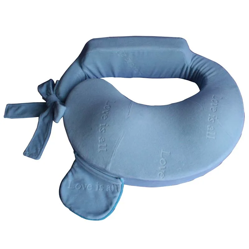 Young mother pregnant nursing breast feeding pillow cushion with memory foam