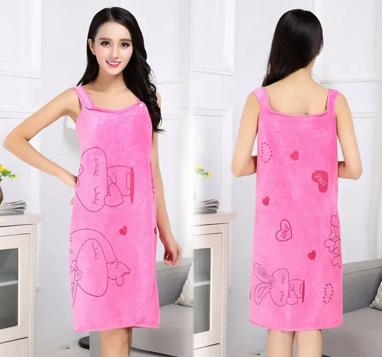 Coral fleece one-piece bath skirt ladies nightdress women skirt suit sets skirt bed sheets bath dress towel