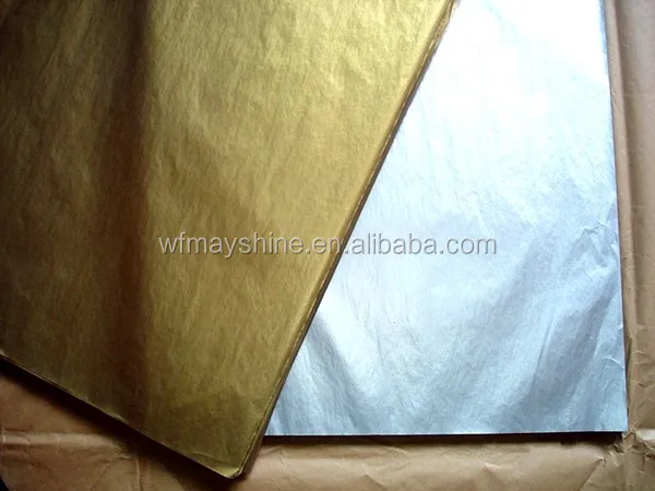 
Gold & Silver Patterned Tissue Paper for Premium Packing 