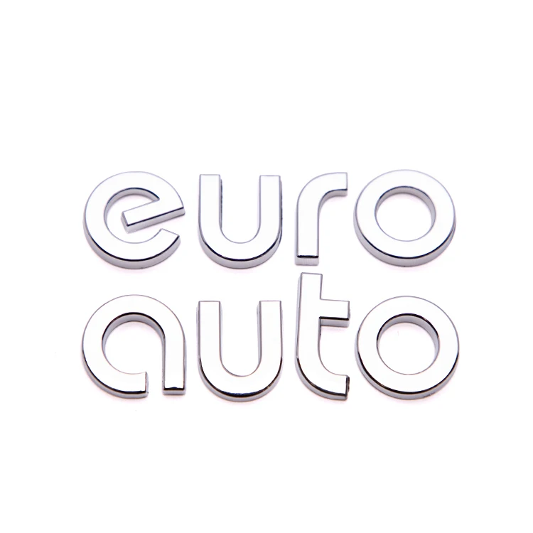 ABS Chrome Nameplate Design Economical Custom Plastic Car Emblem