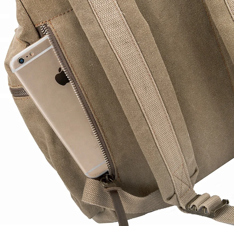 
Custom canvas Leather rucksack Day school Book bag travel hiking cheap laptop backpack <em><strong>Custom Leather Day school bag backpack Book bag</strong></em>
