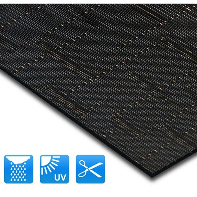  Тканое виниловое напольное покрытие с натуральными венами экстерьера из бамбука