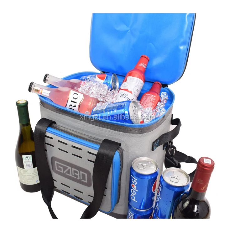 Wholesale Custom TPU 24Cans Waterproof Insulated Thermal Bottle Soft Sided Cooler Bag