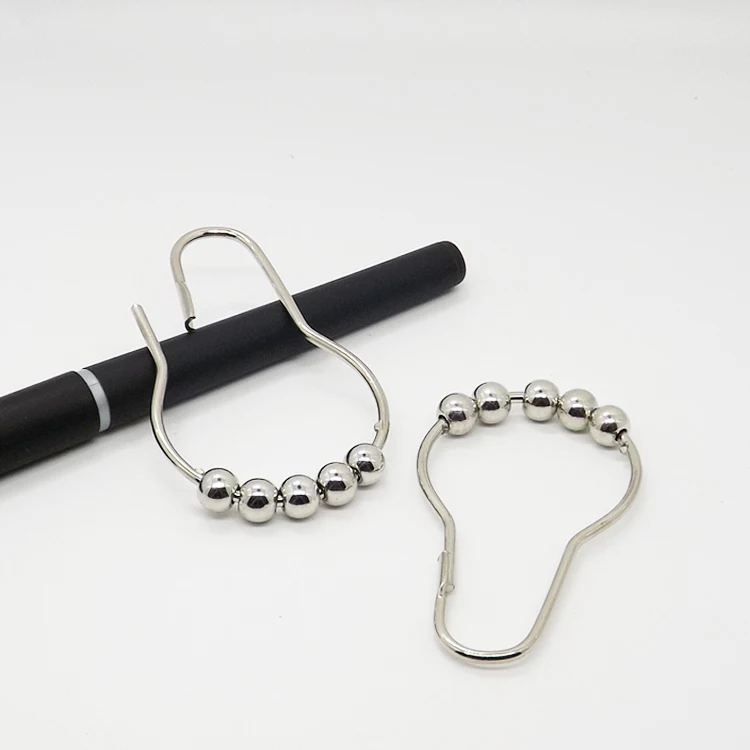 YIWANG Manufacture Wholesale Iron Silver Shower Curtain Hook Rings