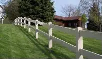 Plastic cheap PVC Horse fence UPVC Horse Fence Panels 2 rails 1.8m in height