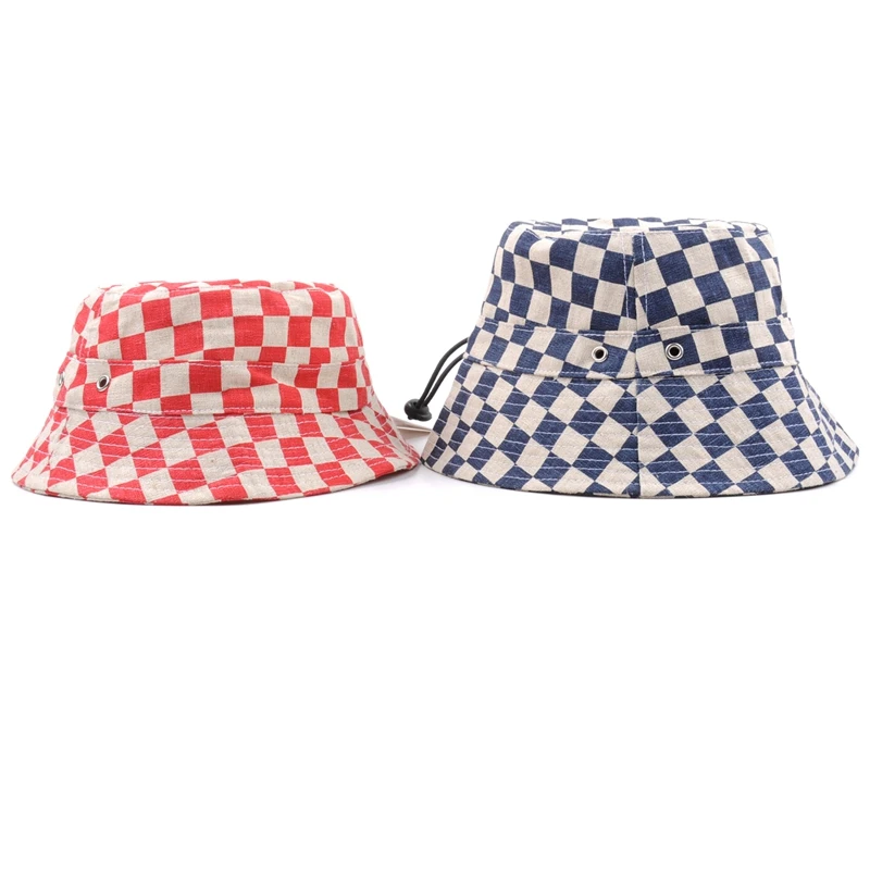 Spring adult cotton plain blank fisherman bucket hat custom