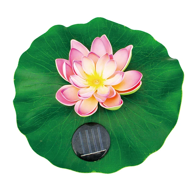 
Beautiful Floating Swimming Solar Lotus Flower Lamp Lighting for Water Pool 