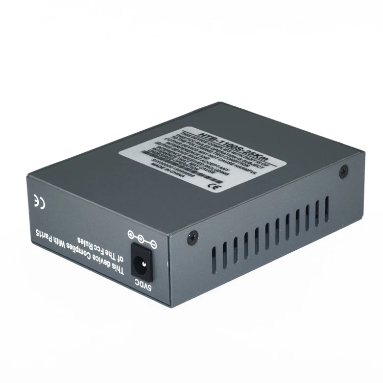 Single Mode 25km Dual Fiber 10 100 base tx fx fiber optic media converter