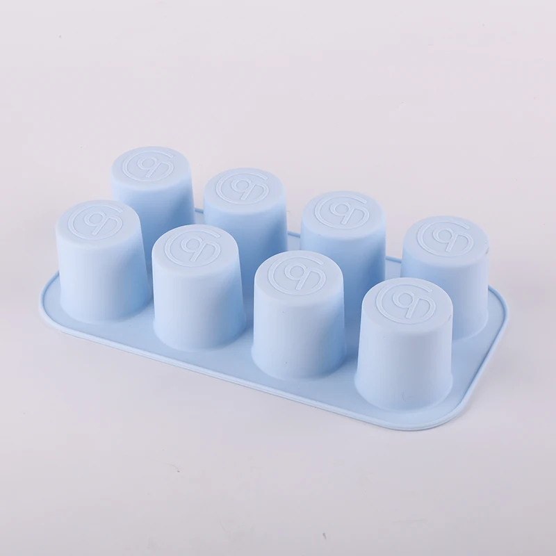 
BPA free customized brand logo 8 cavites silicone food storage box tray for baby 