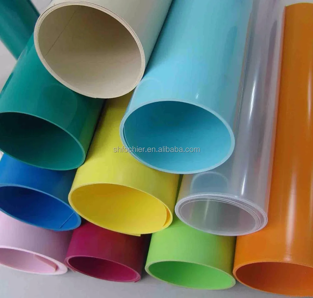 Colored flexible plastic PVC sheet rolls hard plastic sheets PVC 1mm