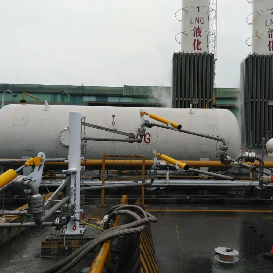 
heat jacketed tracing top loading arm for asphalt bitumen 