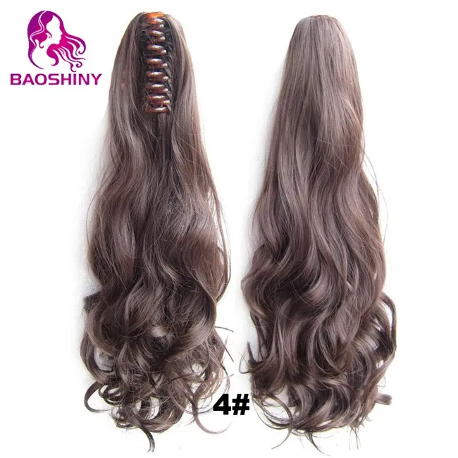 22 дюйма, 55 см, женские кудрявые когти, конский хвост, высокотемпературные волокна, синтетические волосы, конский хвост, 170 г/шт.