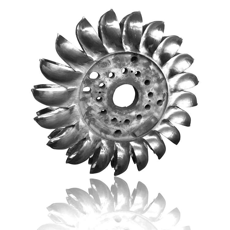 mini hydroelectric pelton turbine and pelton turbine wheel