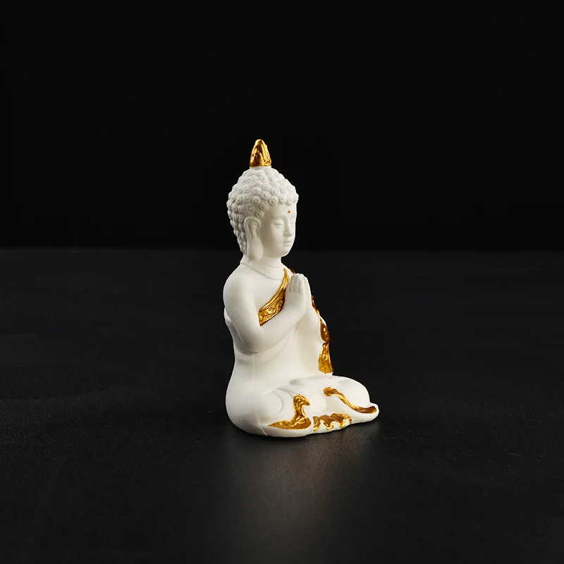 White body buddha Ceramic Buddha statue