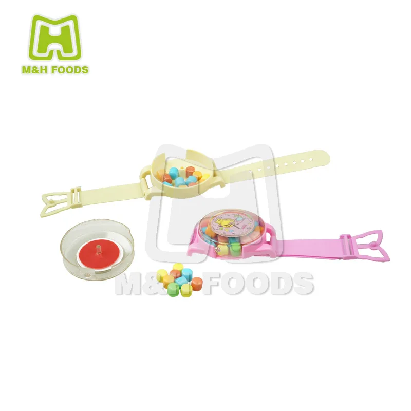 Cute Cartoon Cat Watch Toys with Sweet Hard Pressed Candy for Kid