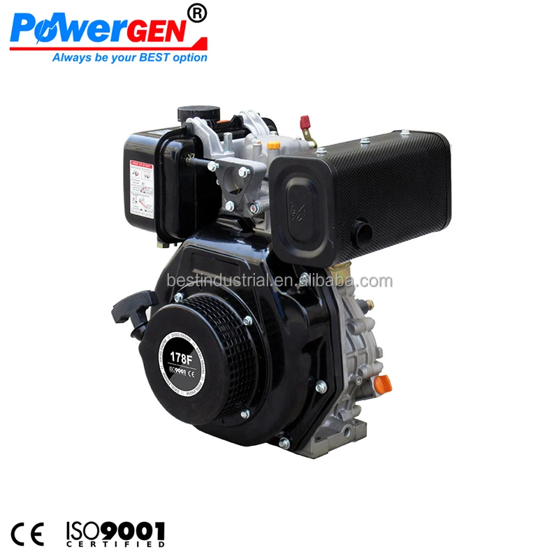 Горячая Распродажа! Дизельный двигатель с воздушным охлаждением POWERGEN Recoil Start 6hp 178F withe CE