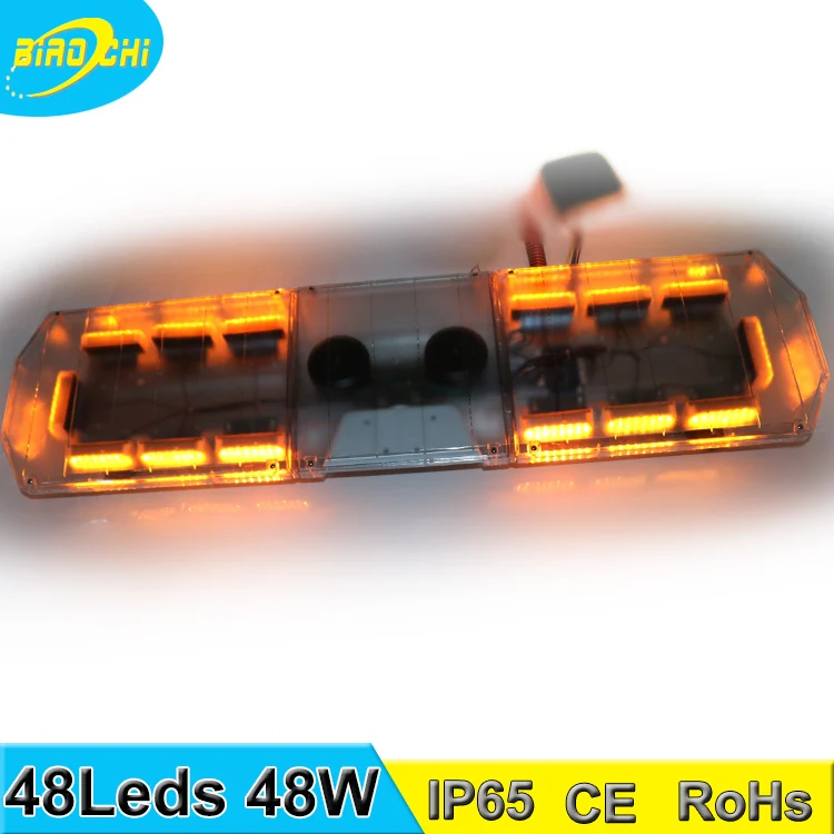 водонепроницаемый крыше автомобиля крепление универсальное длинные светодиодная сигнальная лампа бар встроенный сирена динамик