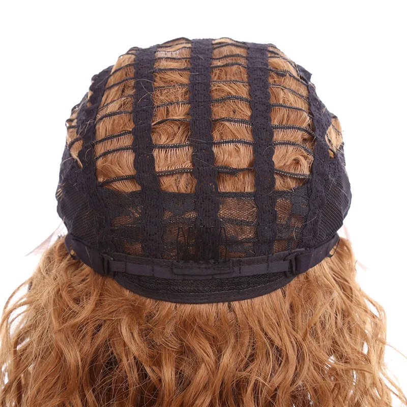 Lace Front Natural Wave Synthetic Wigs For Black/White Women High Density Temperature Soft Hair Glueless Cosplay Wig