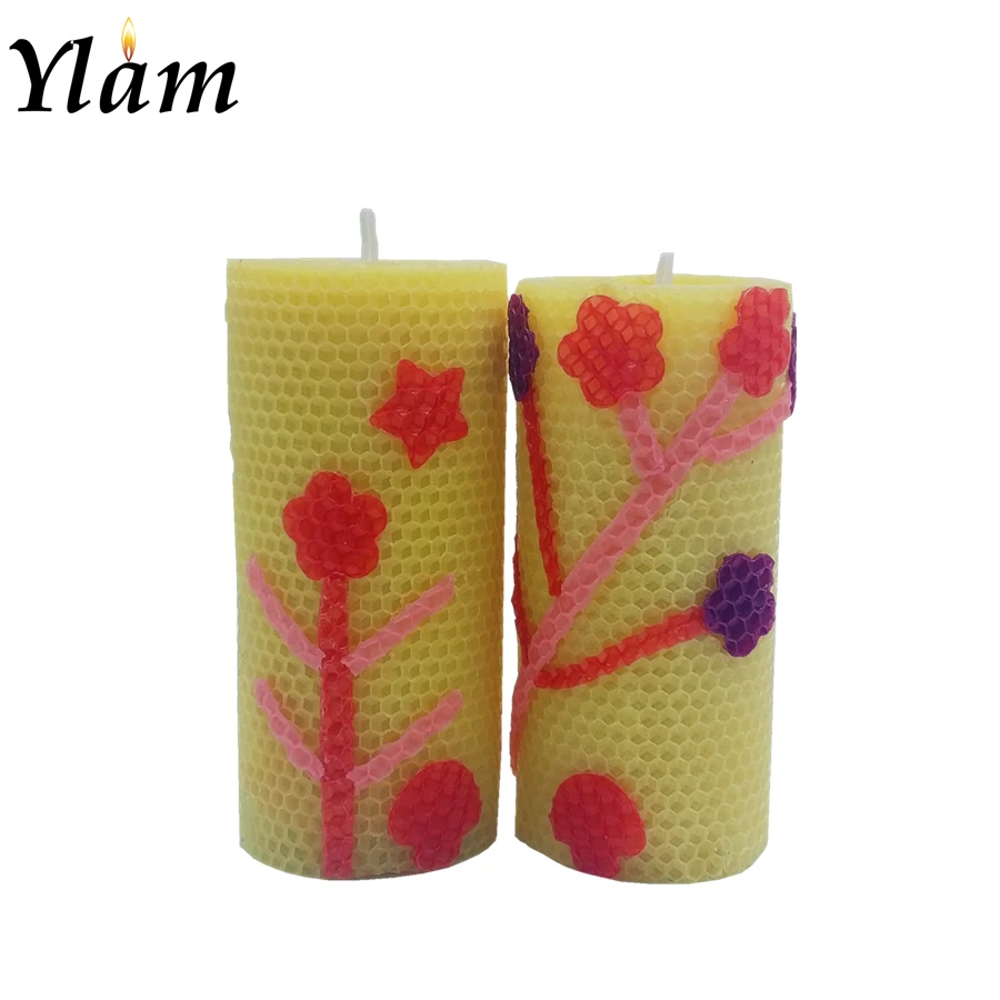 
Custom wholesale beeswax DIY children candles production creative kit beeswax candle making rolling kit 