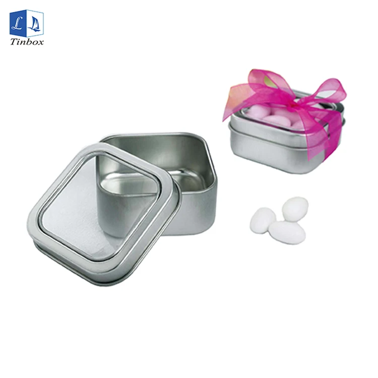new 2019 trending product China Factory Cute Metal Small Square Tin Box