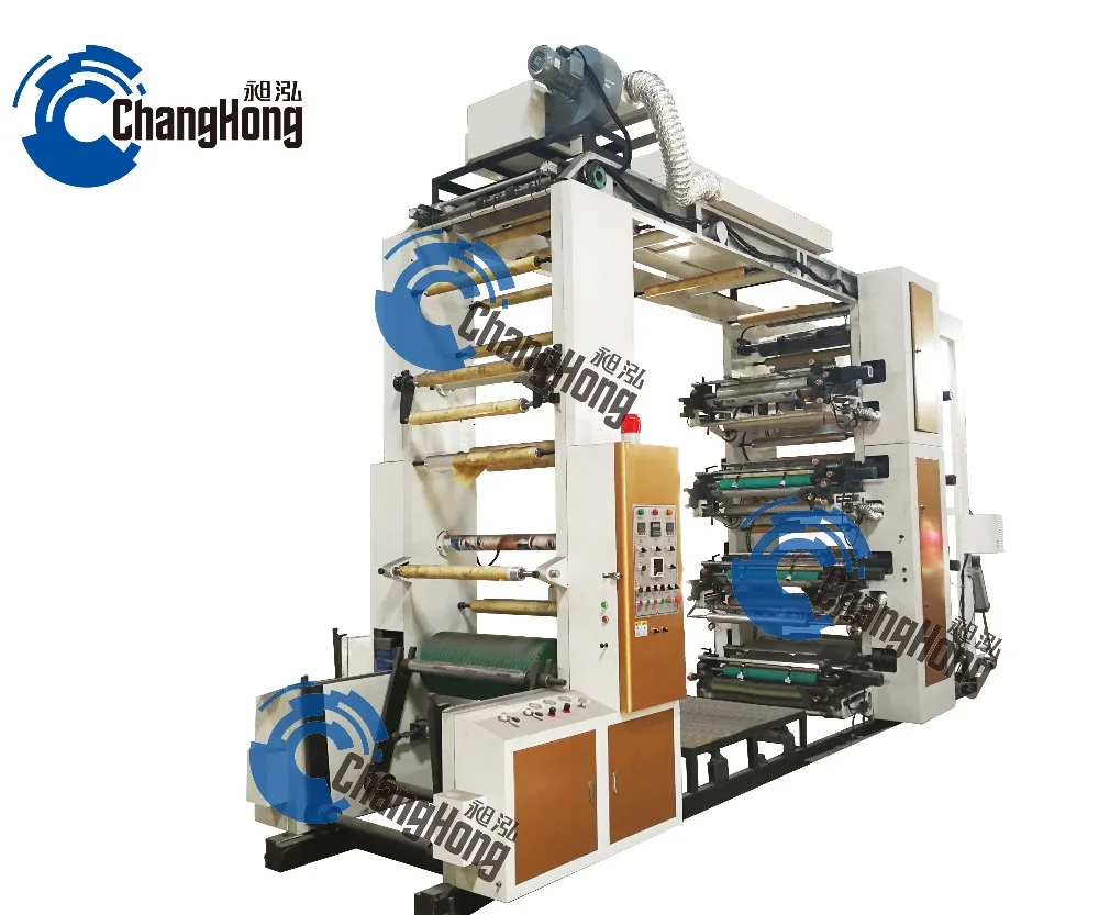 CJ8-800 Стек типа флексографическая печатная машина с Китая машина производитель