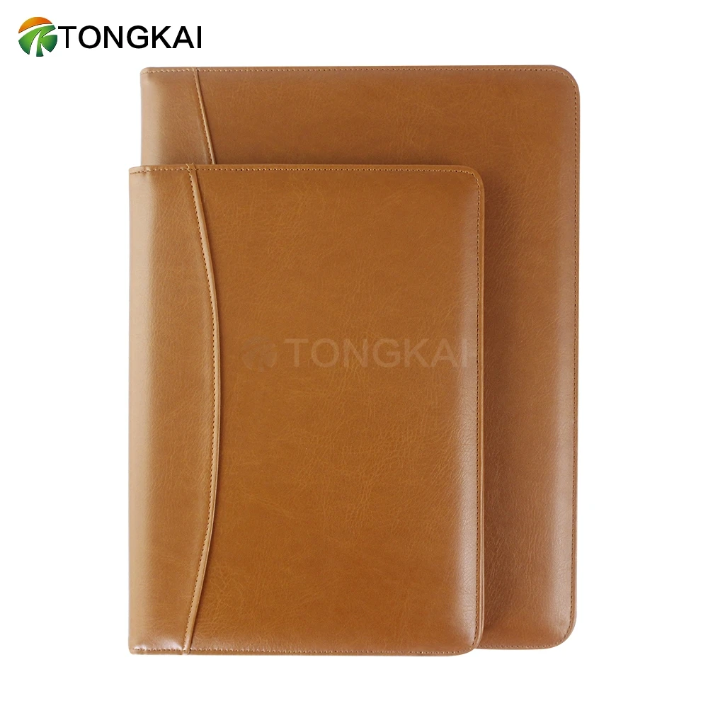 Legal size creative imitation leather folder design a4 leather portfolio folders