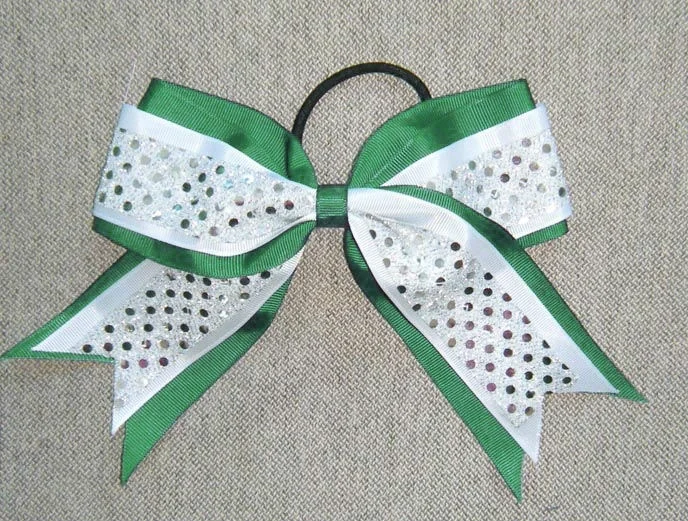 sequin hair bows ribbons
