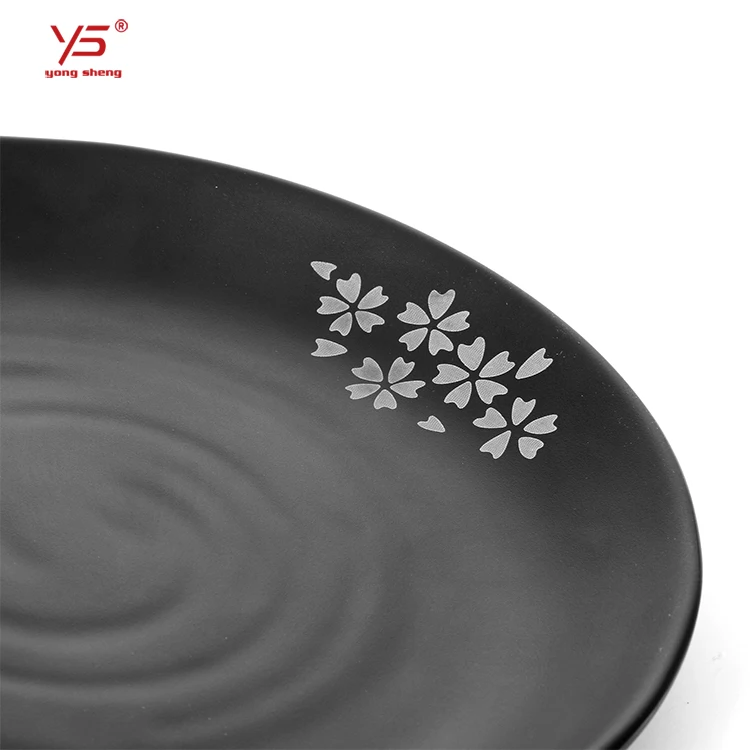 Trade assurance 100% melamine frosted cheffing dishes for restaurant