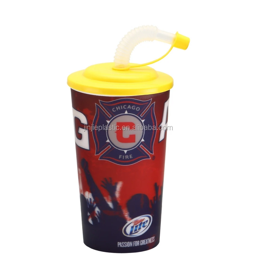 
620ml 22oz 3D lenticular theatre movie promotional plastic cup 
