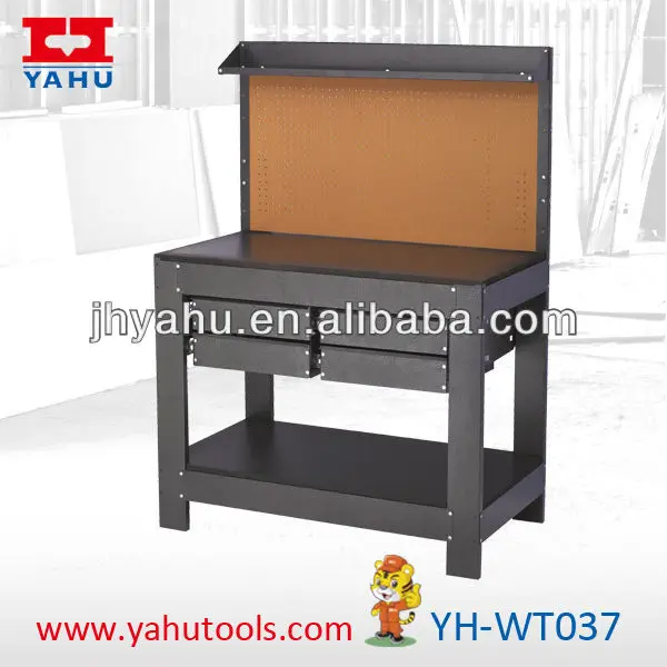 Heavy Duty Portable Steel workbench with pegboard drawers