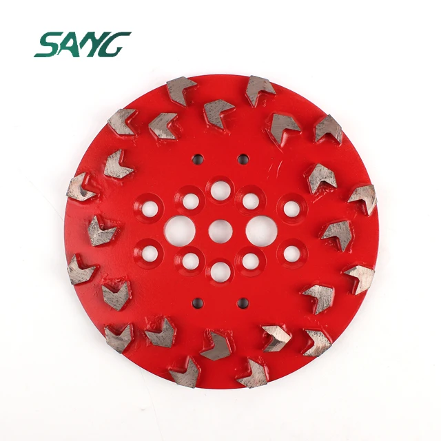 250mm diamond 20 arrow segments Blastrac grinding disc concrete abrasive plate for EDCO Blastrac floor grinders